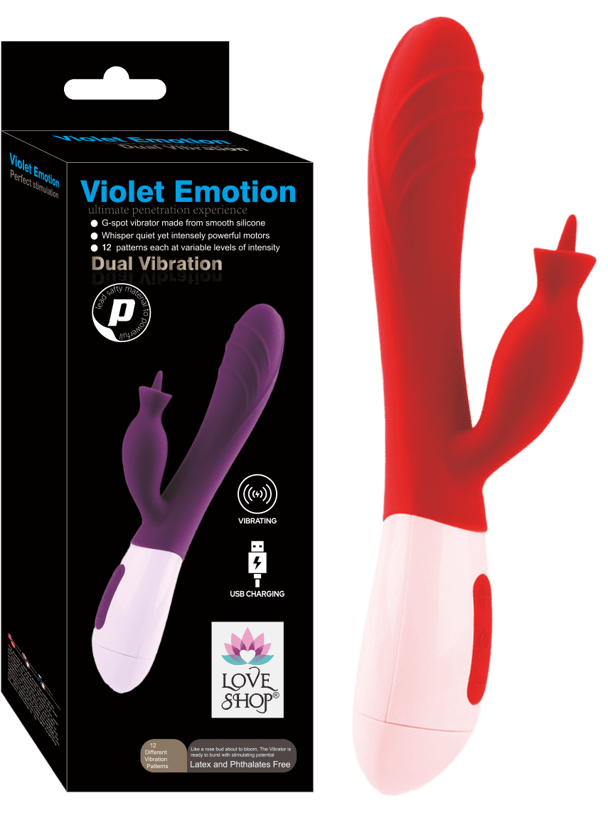 VİOLET EMOTİON DUAL VİBRATİON MOR